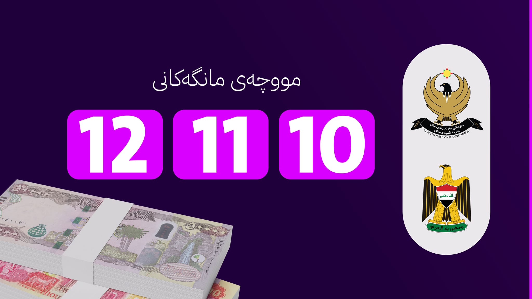 گرفت بۆ دابەشکردنی مووچەی فەرمانبەرانی عێراق دروست دەبێت