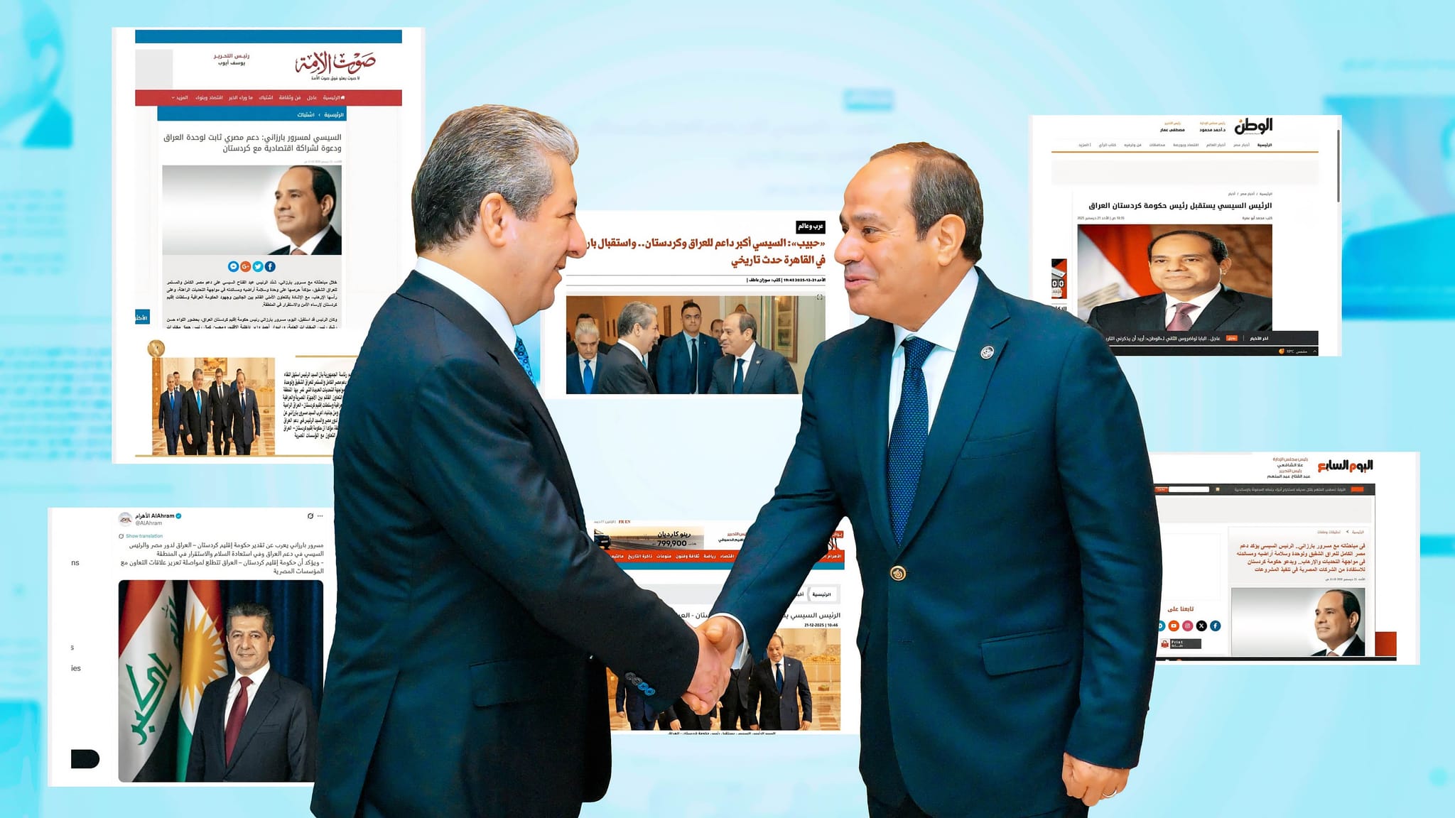 میدیای میسر بە گرنگییەوە لە سەردانەکەی سەرۆکوەزیران مەسرور بارزانی دەڕوانن