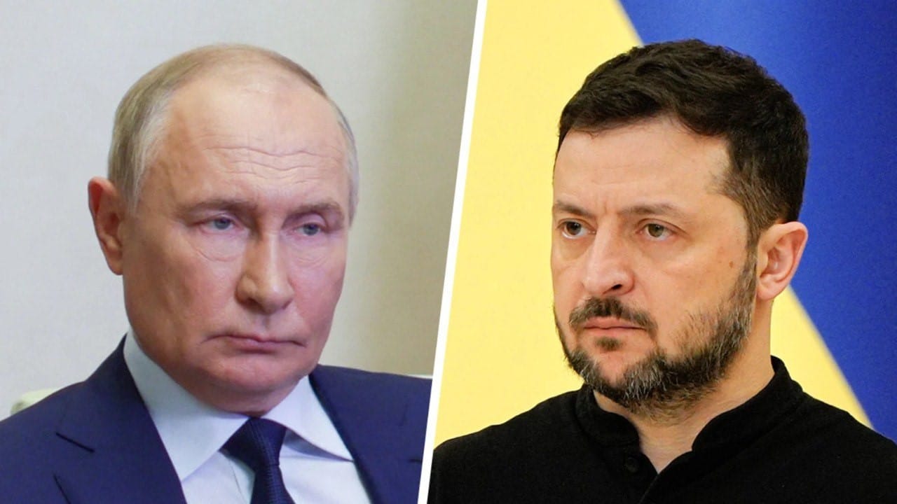 پووتین و زێلێنسکی پەیامی سەری ساڵ ئاڵۆگۆڕ دەکەن