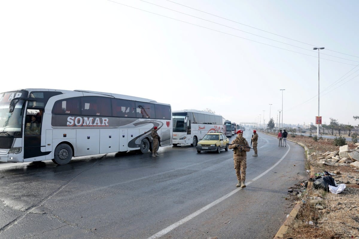 سەرجەم ئەو پاسانەی بۆ گواستنەوەی ئاسایشی ناوخۆی حەلەب دانرابوون کشانەوە