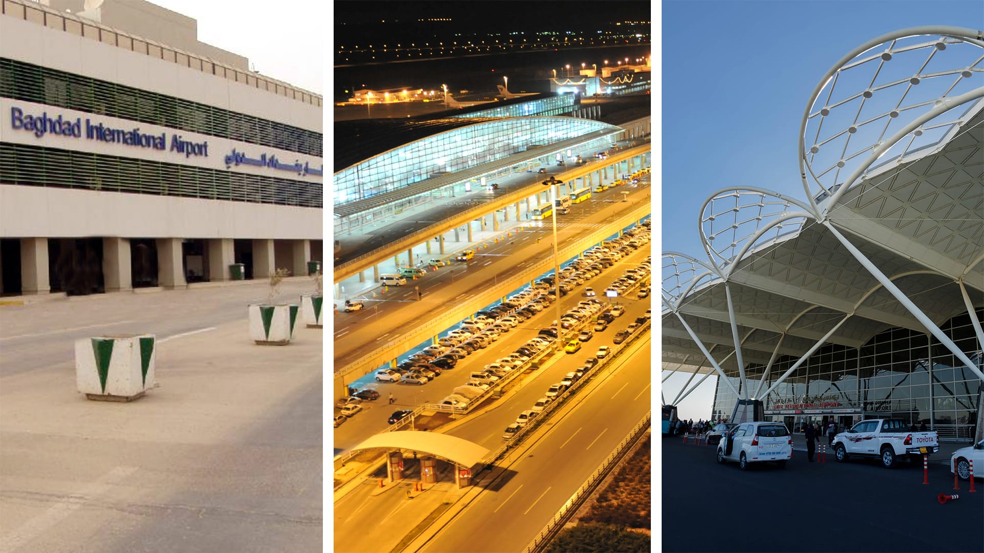 فڕۆکەخانەکانی هەولێر و بەغدا ڕەتی دەکەنەوە گەشتە ئاسمانییەکانی نێوان عێراق و ئێران ڕاگیرابن