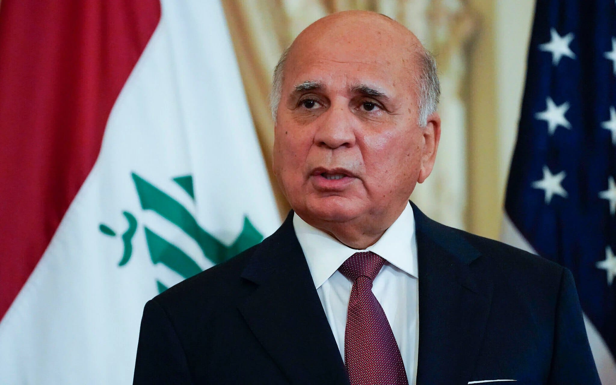 فوئاد حوسێن گەیشتە تاران؛ کۆنترۆڵکردنی سنوورەکان تەوەری سەرەکی گفتوگۆکانە