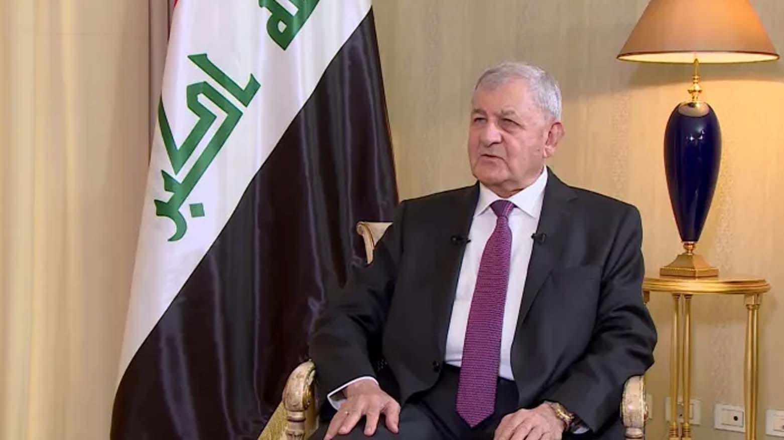 سەرۆککۆماری عێراق سەرکۆنەی تاوانەکانی سووریا دەکات