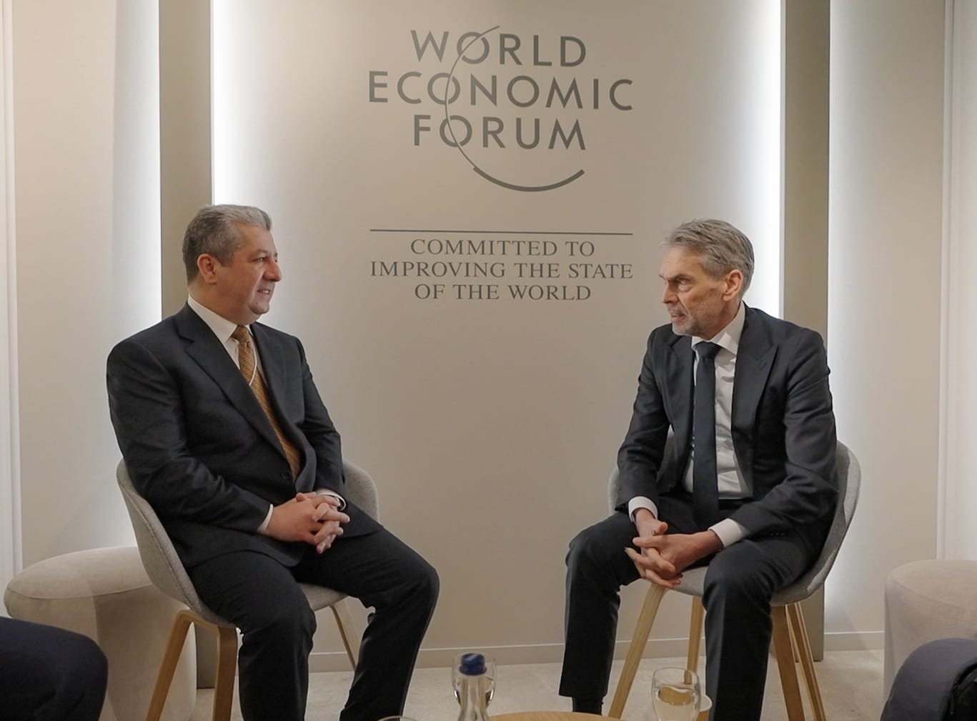 مەسرور بارزانی و سەرۆکوەزیرانی هۆڵەندا لە داڤۆس دۆخی ڕۆژئاوای کوردستان تاوتوێ دەکەن