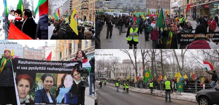 هێرش کرایە سەر خۆپیشاندەرانی کورد لە بەلجیکا