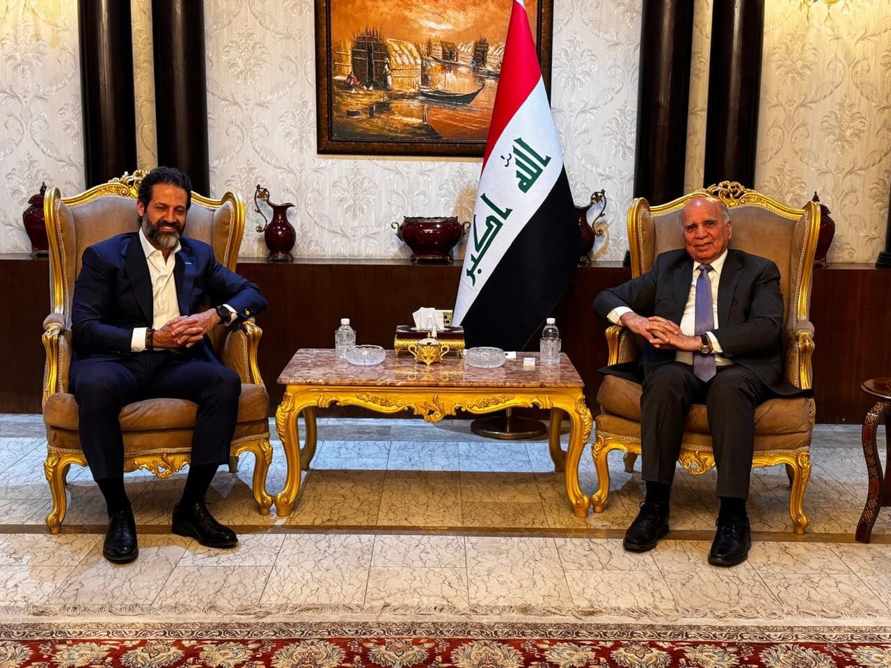 فوئاد حوسێن و قوباد تاڵەبانی لە بەغدا کۆبوونەوە: گفتوگۆکانمان بەردەوام دەبن