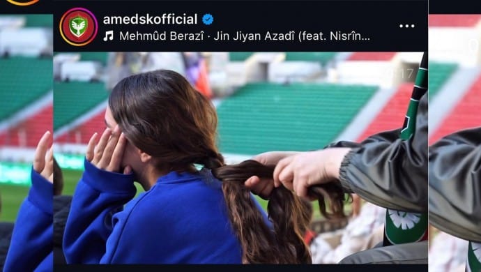 تورکیا بەهۆی هۆنینەوەی 'کەزی' لێپرسینەوە لە یانەی ئامەد سپۆر دەکات