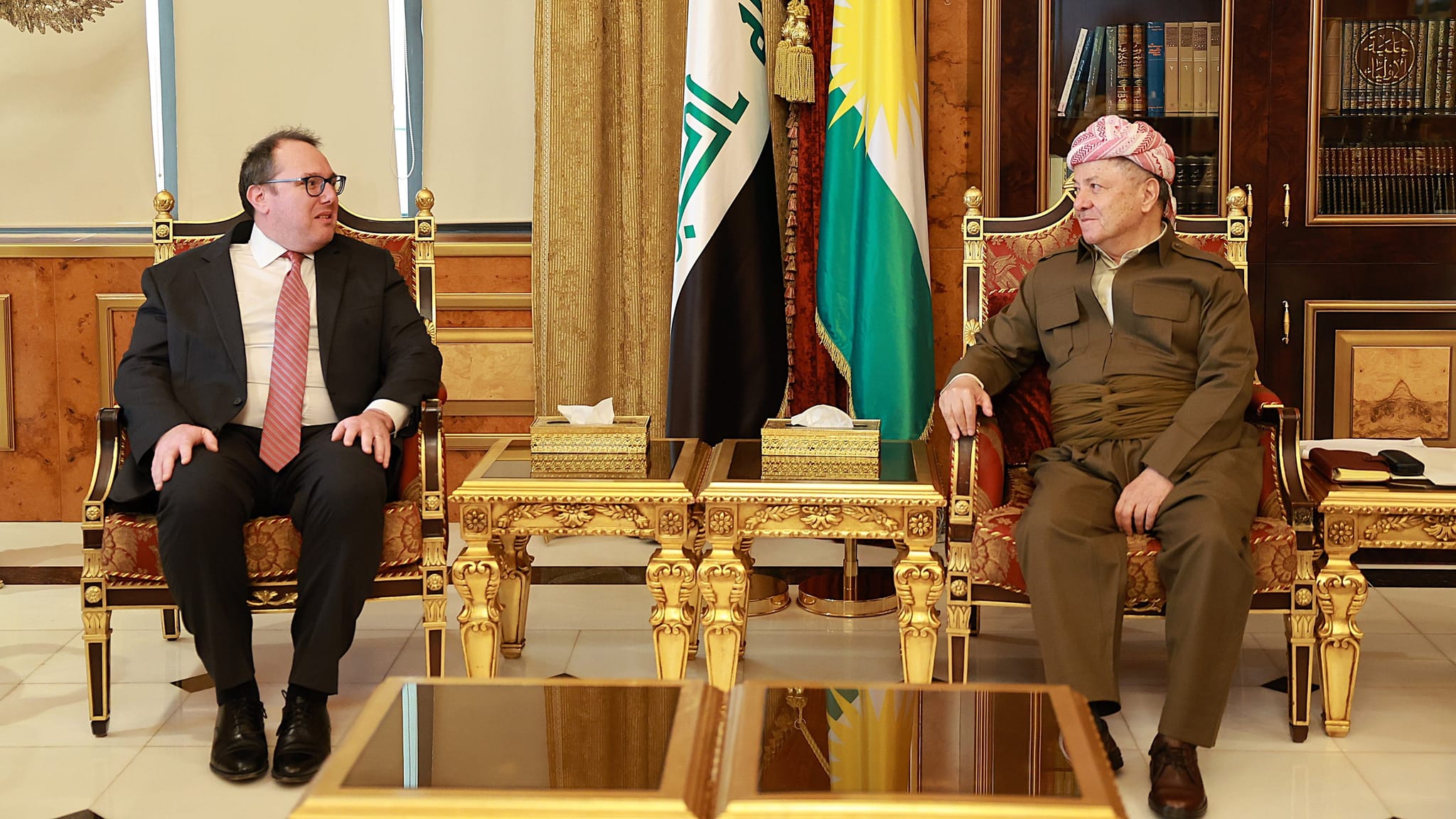 سەرۆک بارزانی و باڵیۆزی ئەمریکا لەسەر بەهێزتركردنی شەراكەتی ئەمریكا و عێراق هاوڕابوون