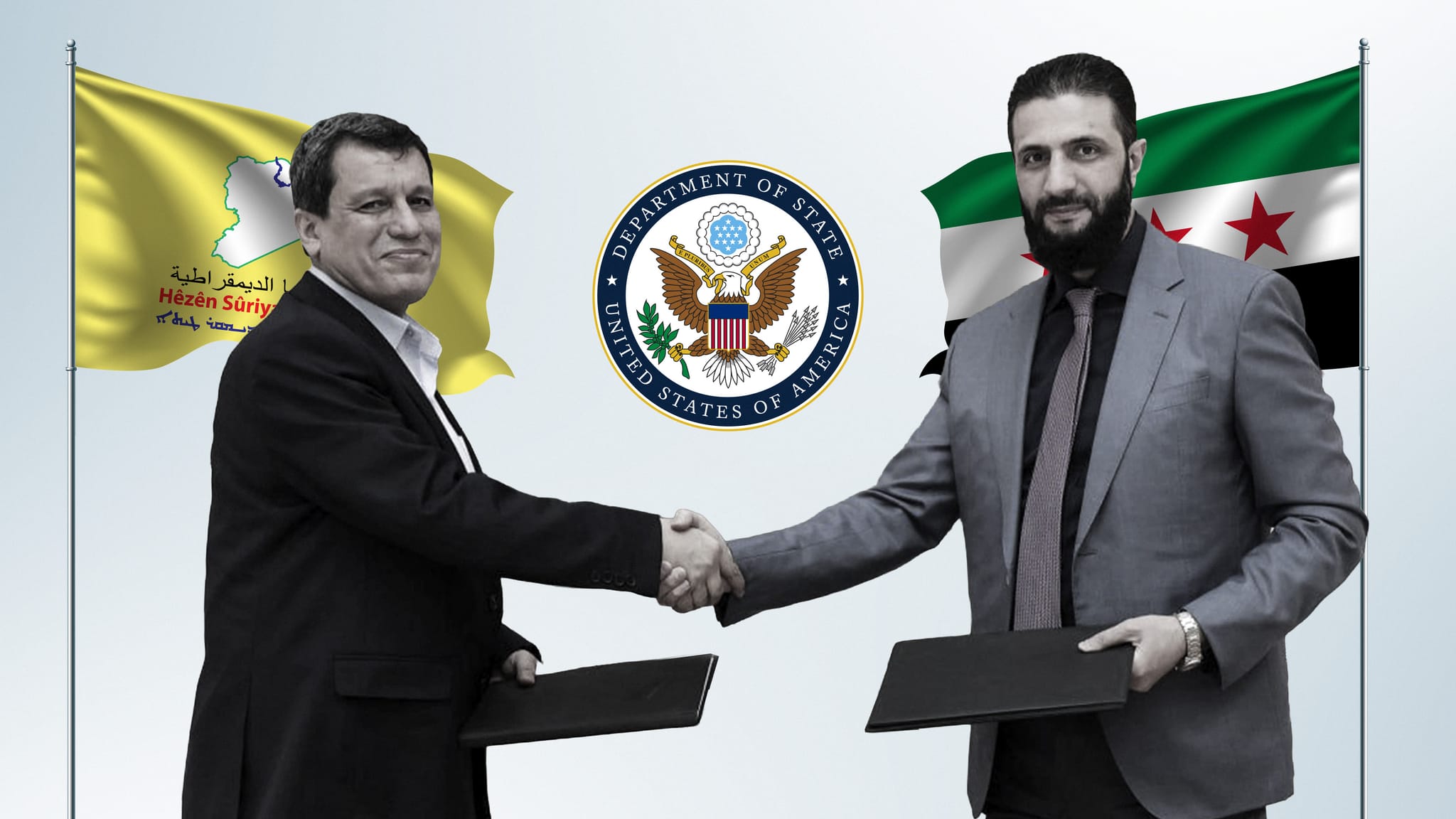 دەقی ڕێککەوتنی هەسەدە و دیمەشق بڵاوکرایەوە؛ نەوت و دەروازەکان هاوبەشن