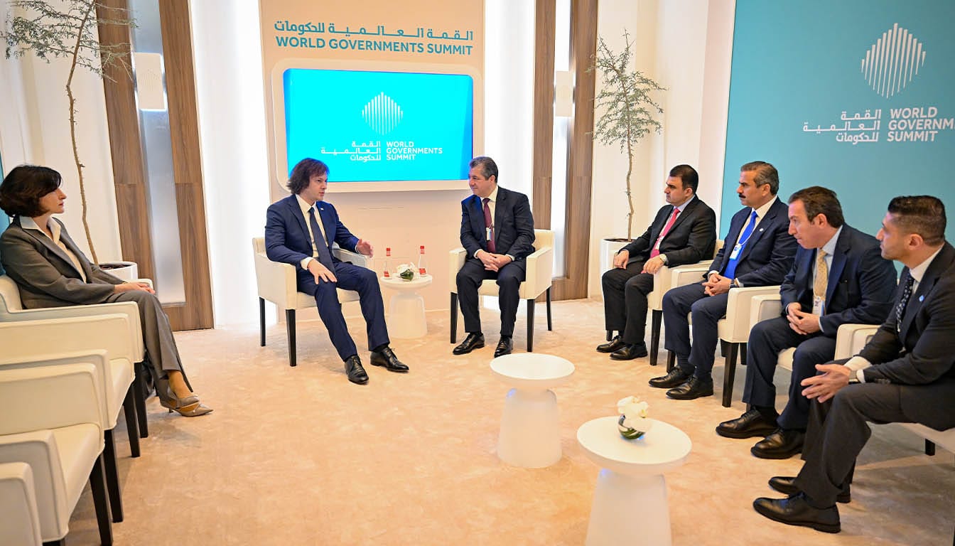 مەسرور بارزانی و سەرۆکوەزیرانی جۆرجیا پەرەپێدانی پەیوەندییەکانیان تاوتوێ دەکەن