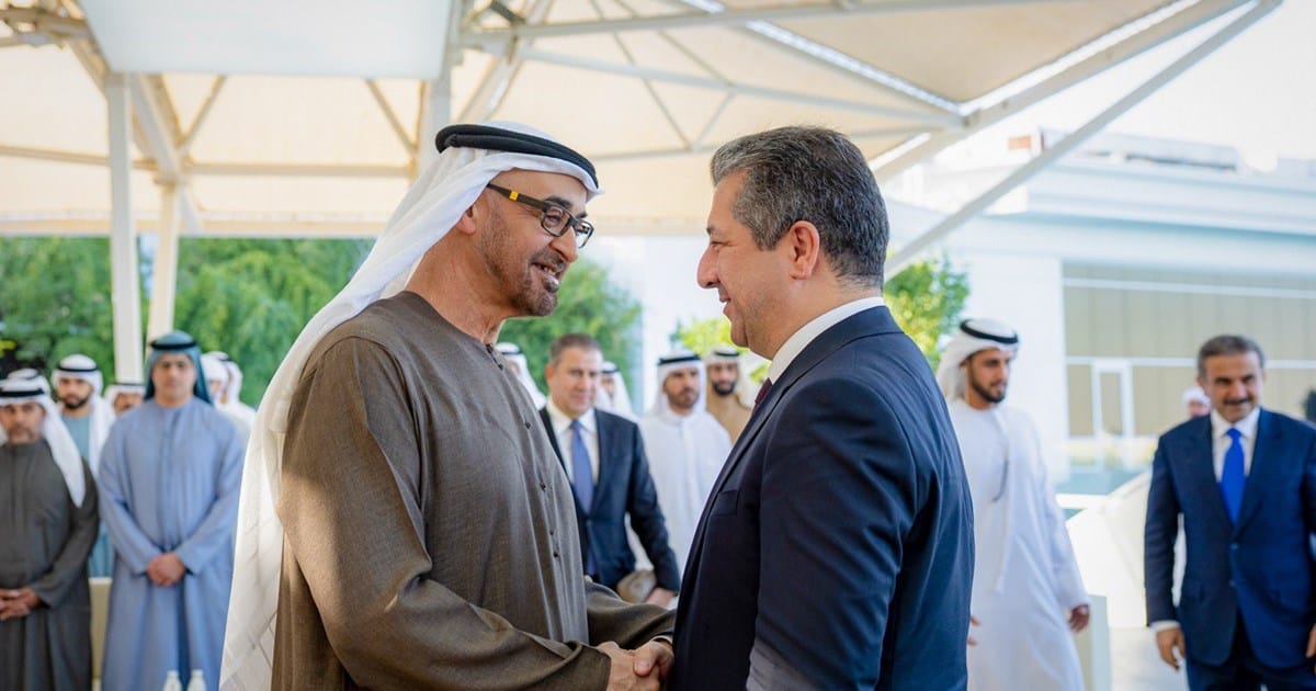 سەرۆکوەزیران مەسرور بارزانی و سەرۆکی ئیمارات کۆبوونەوە