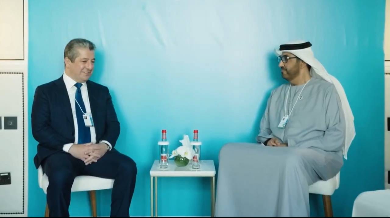 سەرۆکوەزیران مەسرور بارزانی لەگەڵ وەزیری پیشەسازی و تەکنەلۆجیای پێشکەوتووی ئیمارات کۆدەبێتەوە