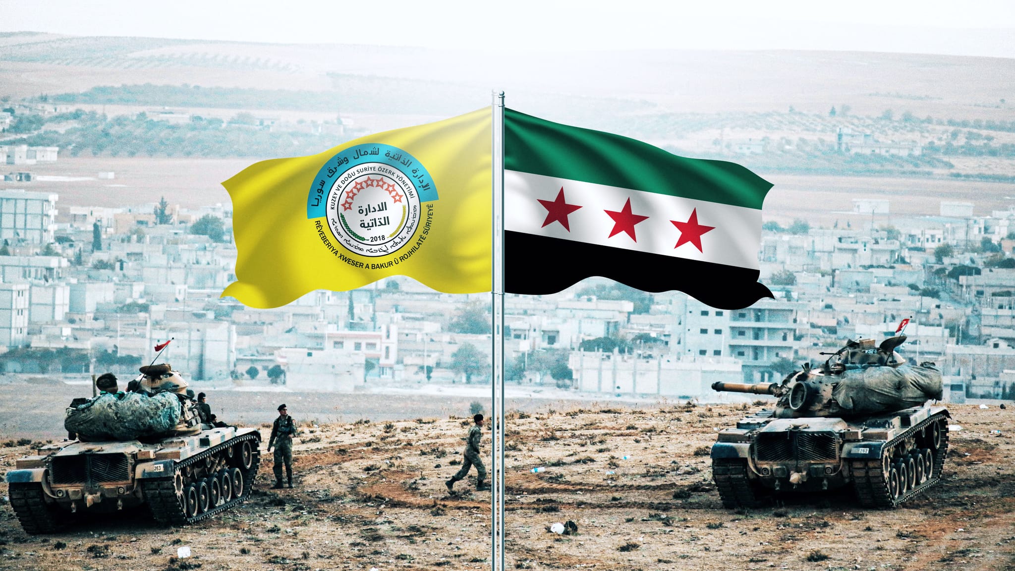 ئیدارەی خۆسەر و حکومەتی سووریا لەسەر ئیدارەدانی کۆبانێ گەیشتنە ڕێککەوتن