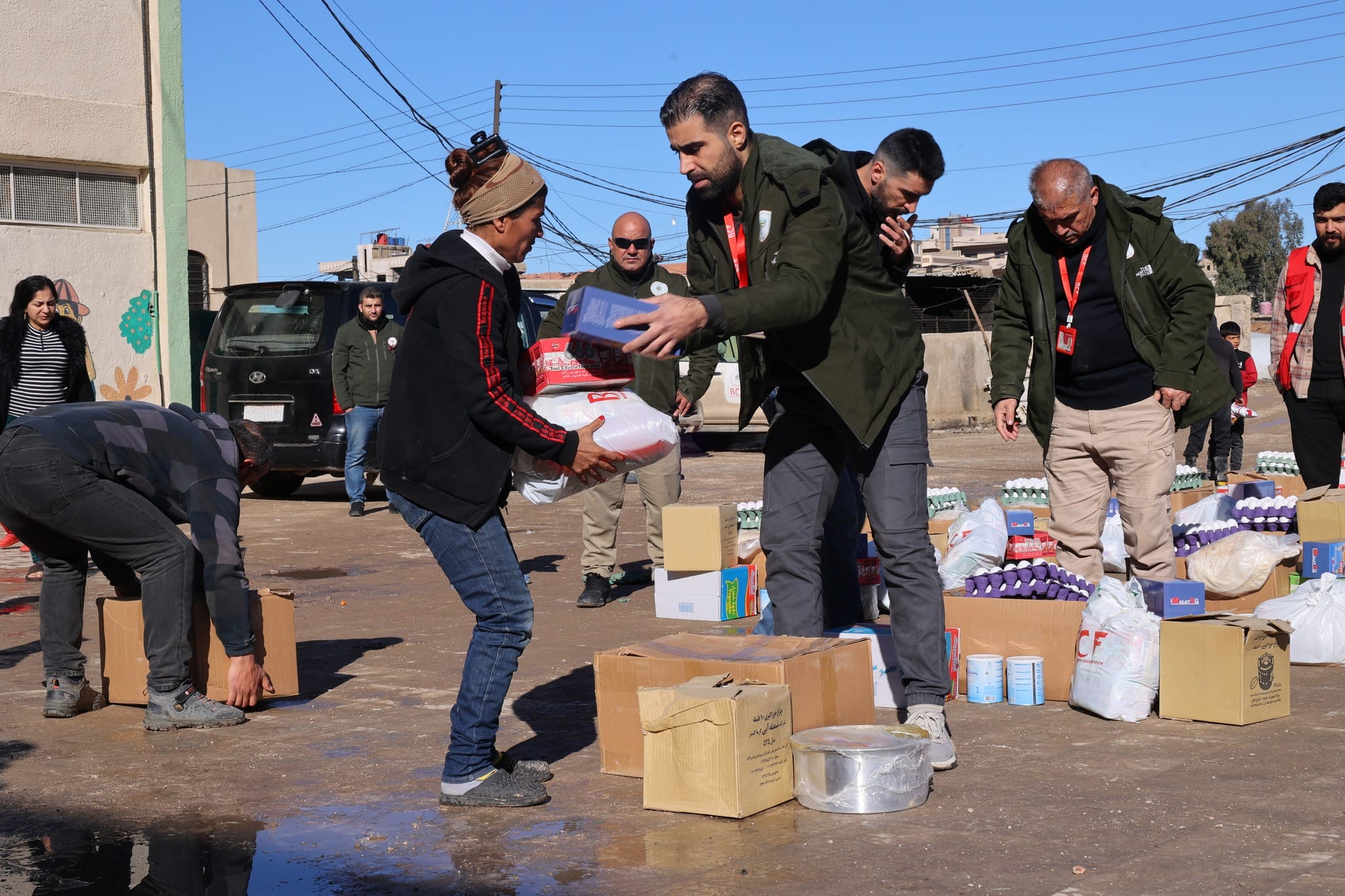 دەزگای خێرخوازیی بارزانی 361 بارهەڵگر هاوكاريی گەیاندووەتە ڕۆژئاوای كوردستان
