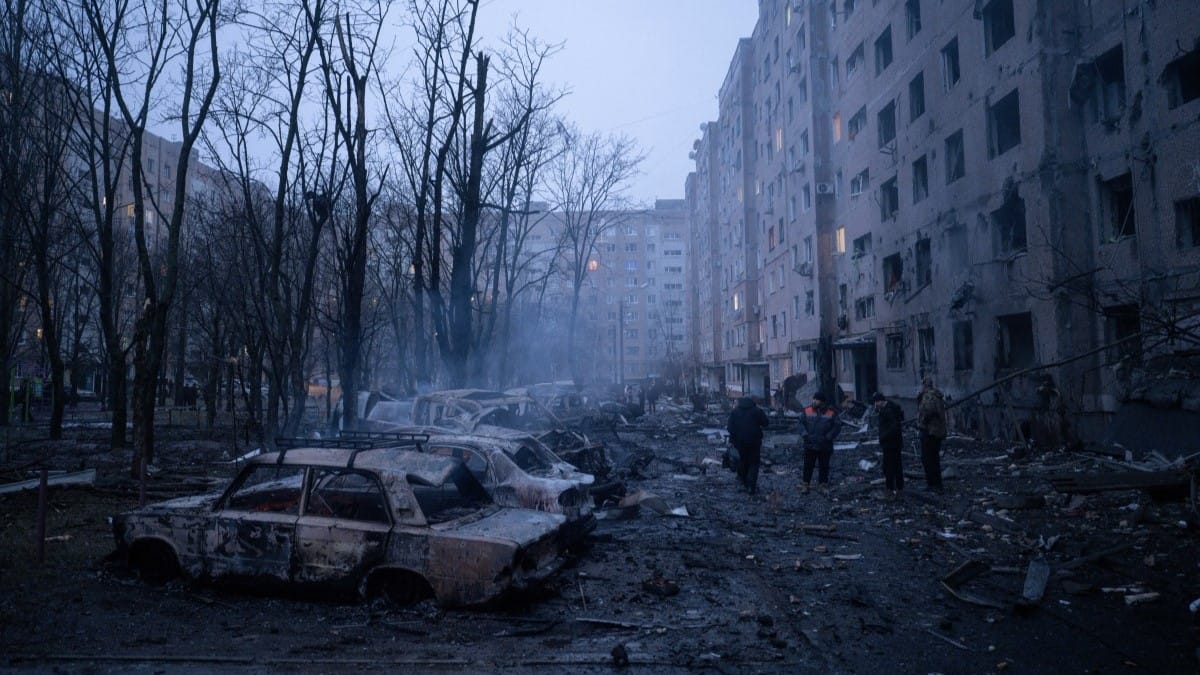 ڕووسیا بە درۆنی ئێرانی هێرش دەکاتە سەر دوو شاری ئۆکرانیا