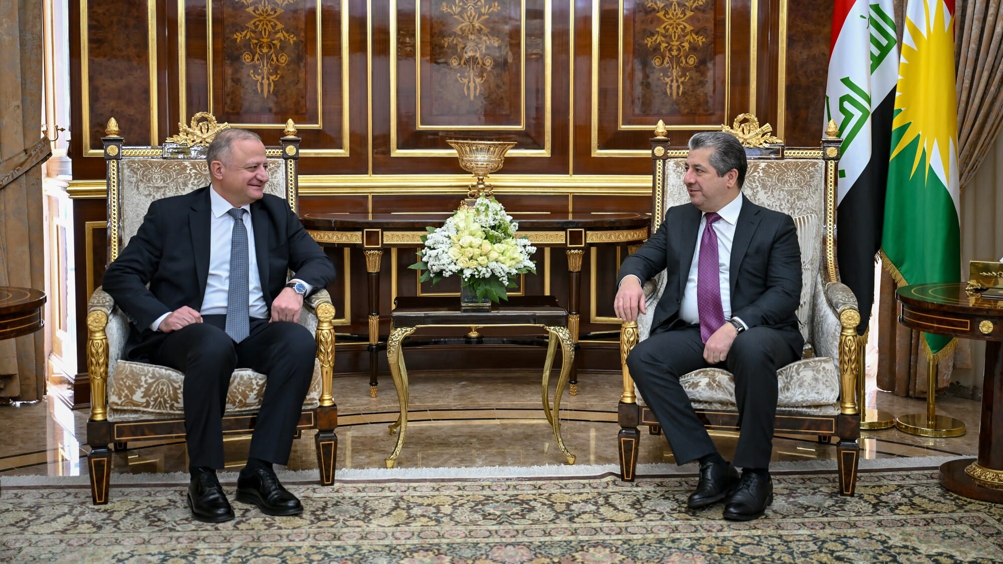 مەسرور بارزانی و باڵیۆزی ئەرمینیا لە عێراق جەخت لە برەودان بە پەیوەندییەکان دەکەنەوە