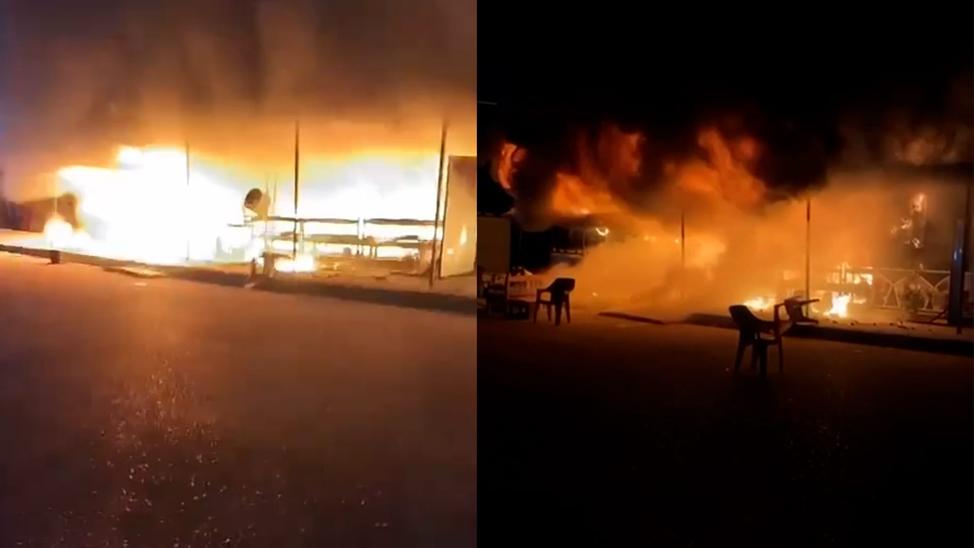 بەهۆی لێچوونی غاز ژمارەیەک دووکان لە کەلەکچی سووتان