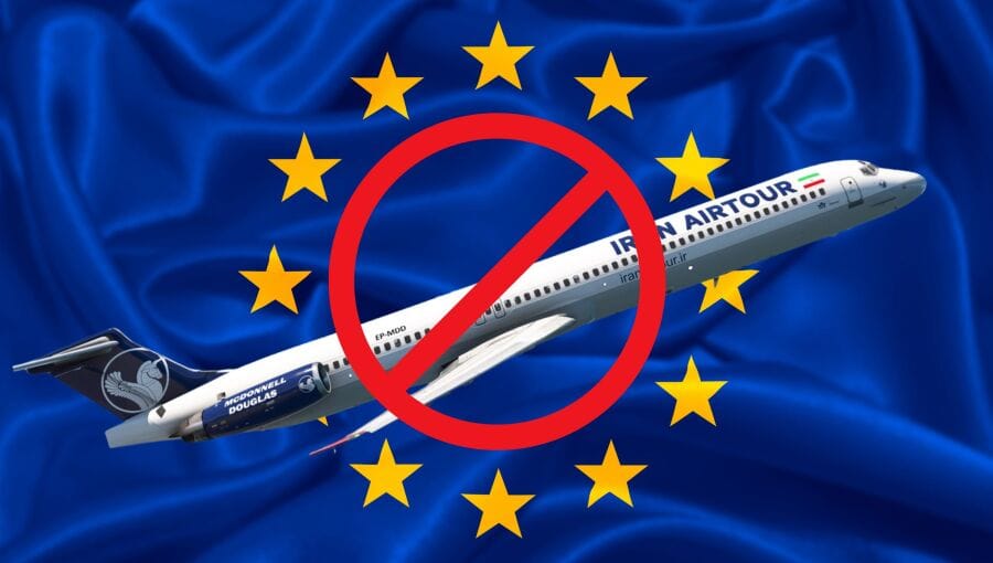 یەکێتیی ئەوروپا هۆشداریی گەشتە ئاسمانییەکانی بۆ ئاسمانی ئێران درێژکردەوە