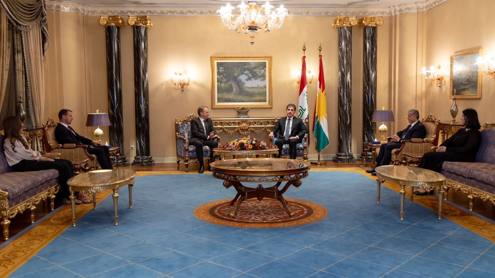 نێچيرڤان بارزانى لهگهڵ باڵيۆزى فهرهنسا كۆبووهوه