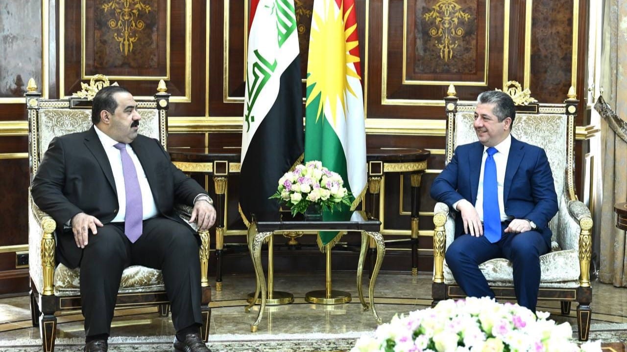 سەرۆكوەزیران مەسرور بارزانی و سهرۆكى هاوپهيمانيى عهزم كۆبوونەوە