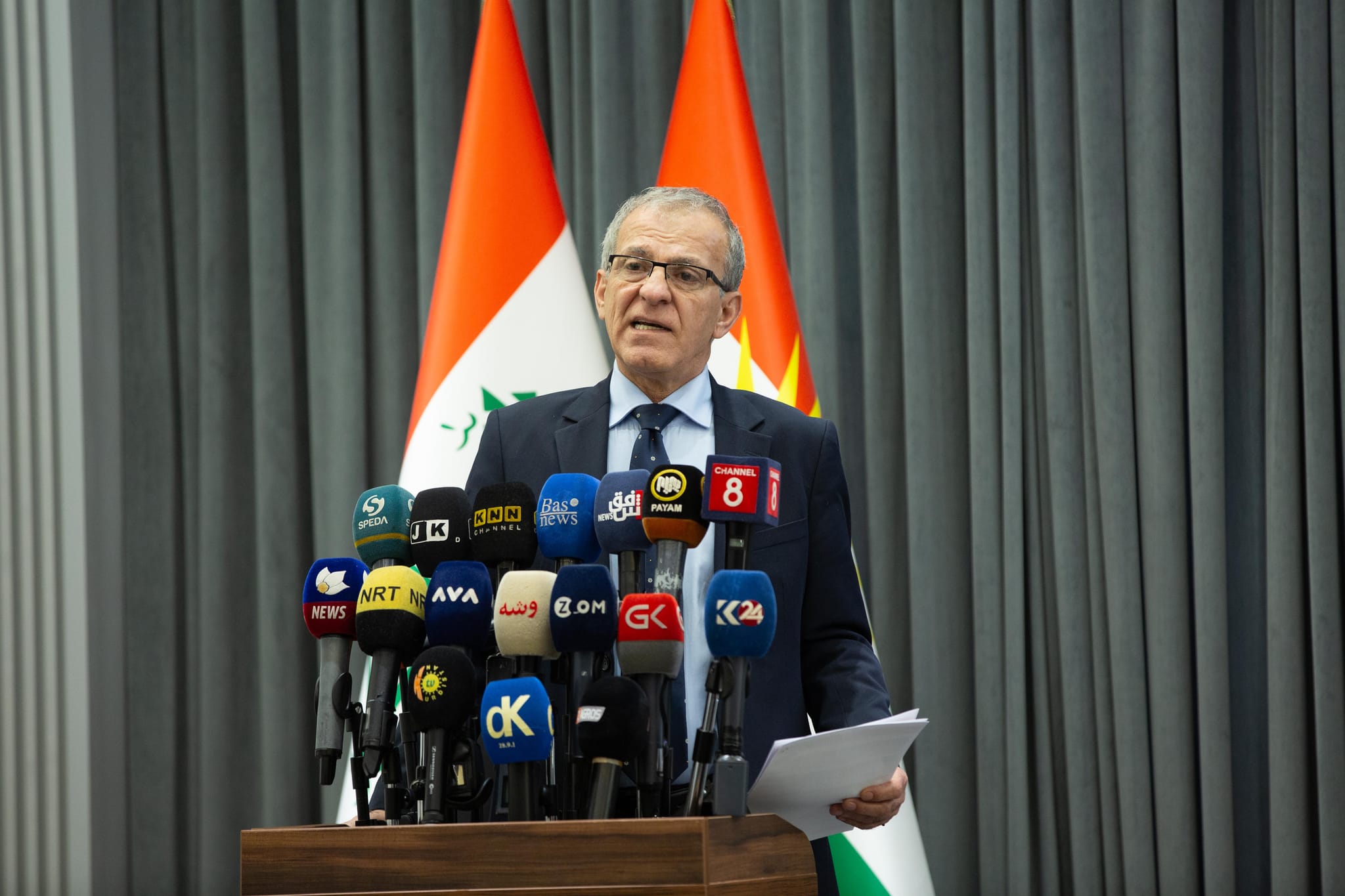 سەیوان عەلی، سەرۆکی لیژنەی باڵای تاقیکردنەوەکان لە وەزارەتی پەروەردە - وێنە: محەممەد شوانی - ئاڤا