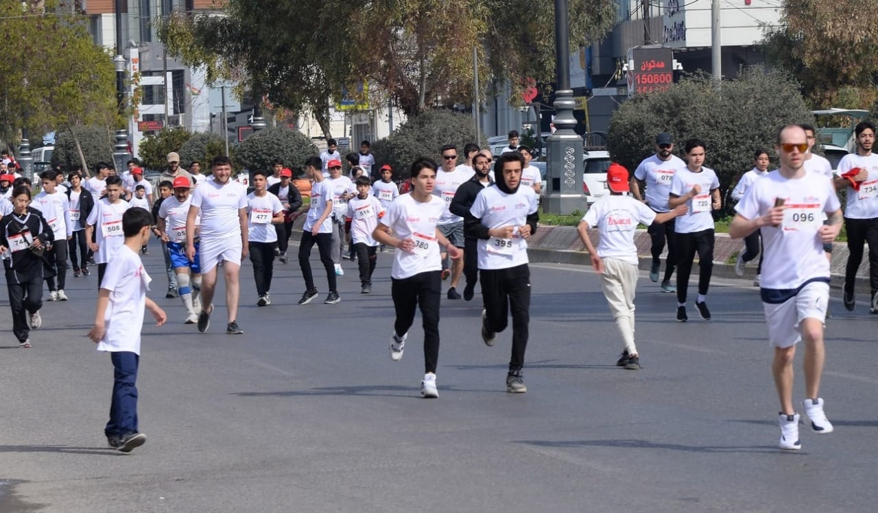 ڕاکردنی بەکۆمەڵ لە هەولێر - وێنە: تایبەت بە ئاڤا