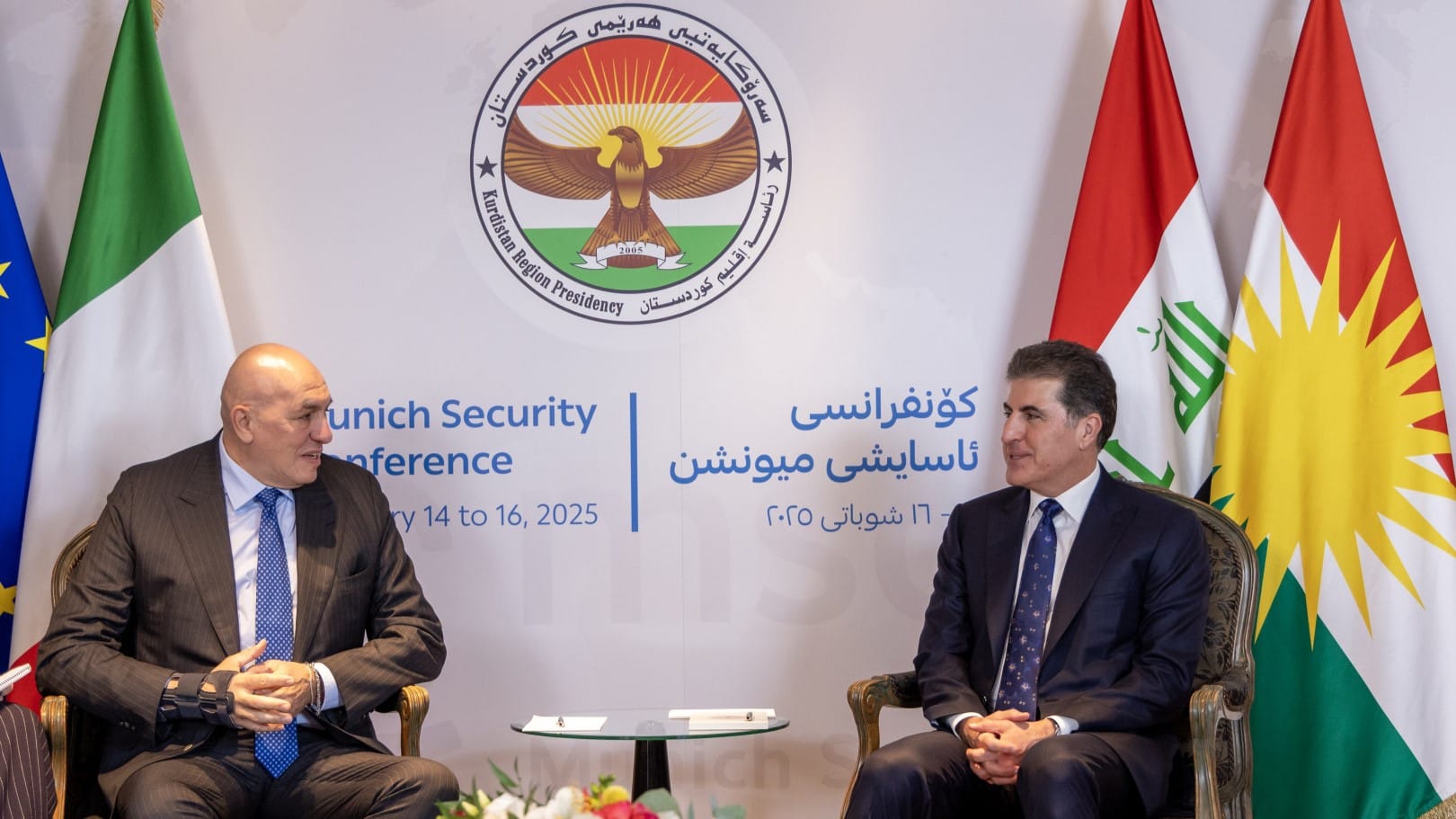 نێچیرڤان بارزانی و كرۆسێتۆ پەیوەندییەکانی هەرێمی کوردستان و ئیتاڵیایان تاوتوێ کرد