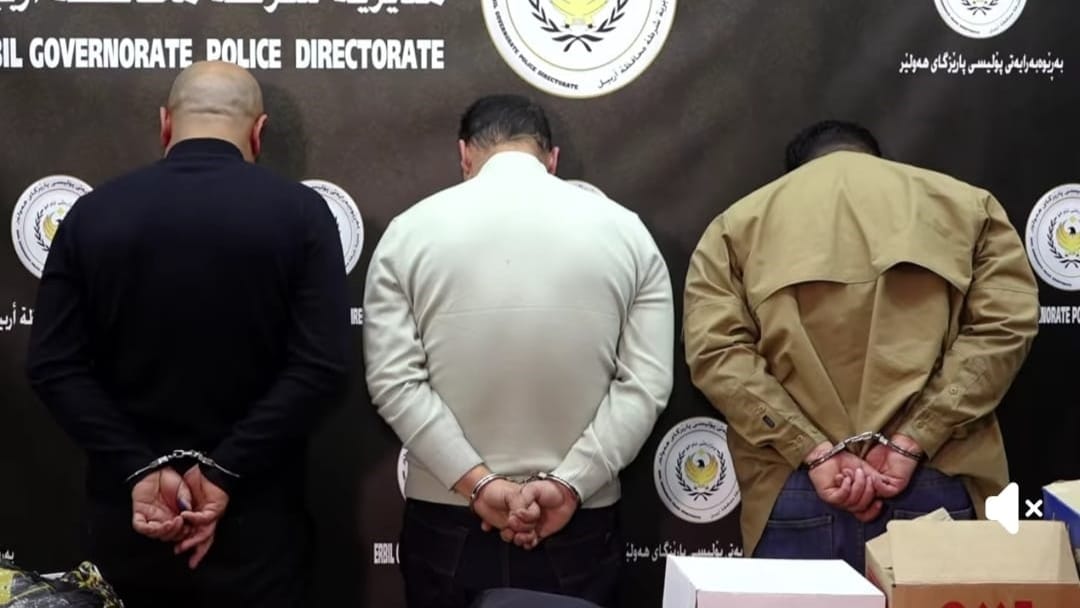 پۆلیسی هەولێر باندێکی مەترسیدار دەستگیر دەکات