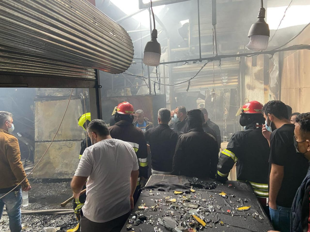 دووکاندارێک لەسەر ئاگرەکەی بازاڕی دارەسوتاوەکە دەستگیر کراوە