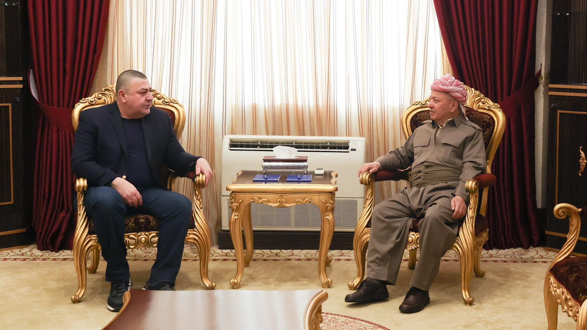 سەرۆک بارزانی و سکرتێری گشتیی کۆنگرەی نیشتیمانیی عێراق كۆبوونەوە