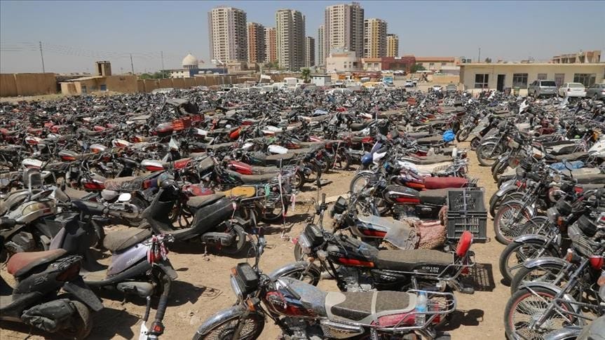 دەیان ماتۆڕسیكل لە هەولێر دەستیان بەسەردا گیرا