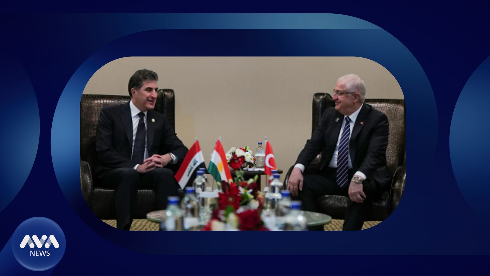 نێچیرڤان بارزانی لەگەڵ یاشار گولەر، وەزیری بەرگریی تورکیا کۆبووەوە