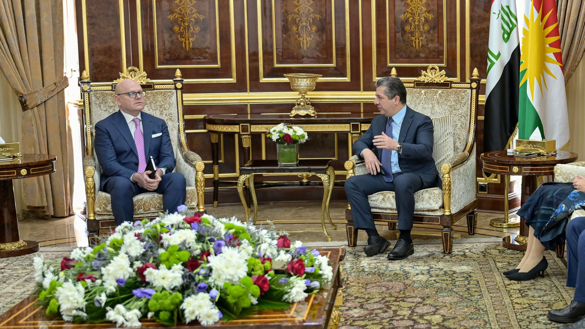 سەرۆکوەزیران مەسرور بارزانی و کۆنسوڵی ئیتاڵیا پێکهێنانی کابینەی نوێی حکومەتیان تاوتوێ کرد