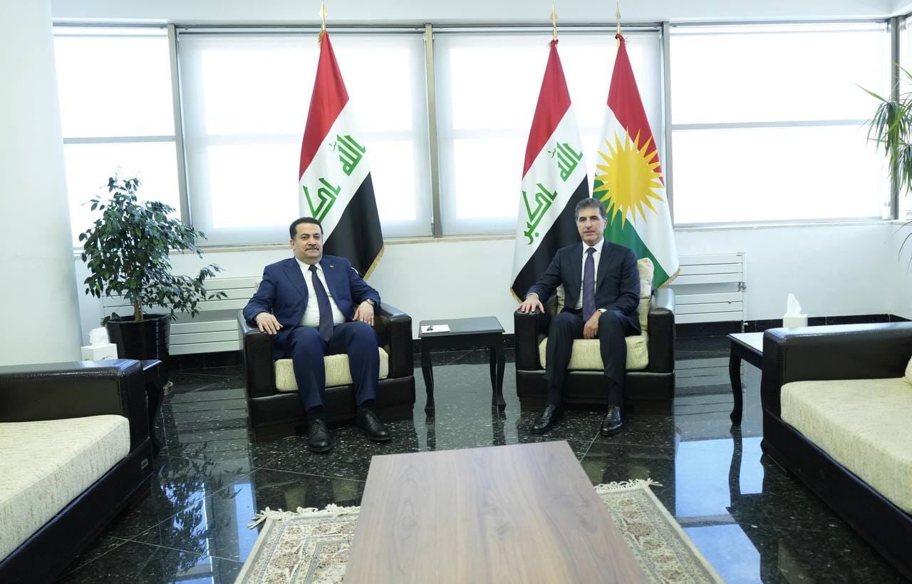 نێچیرڤان بارزانی و سوودانی جەخت لە بەردەوامی هەماهەنگی و هاوکاری نێوانیان دەکەنەوە