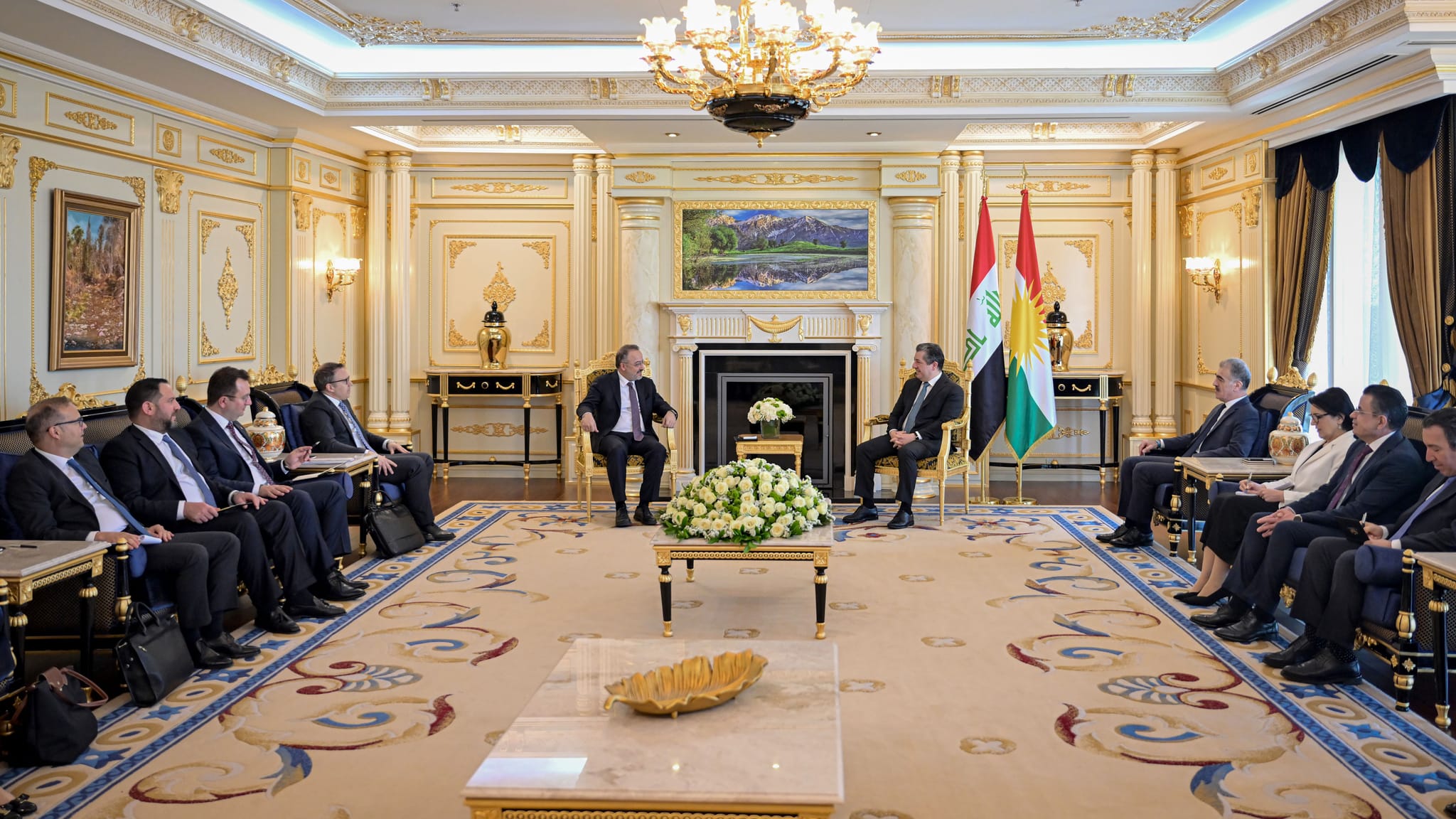 سەرۆكوەزیران مەسرور بارزانی و جێگری وەزیری دەرەوەی توركیا چەند پرسێکی گرنگ تاوتوێ دەکەن