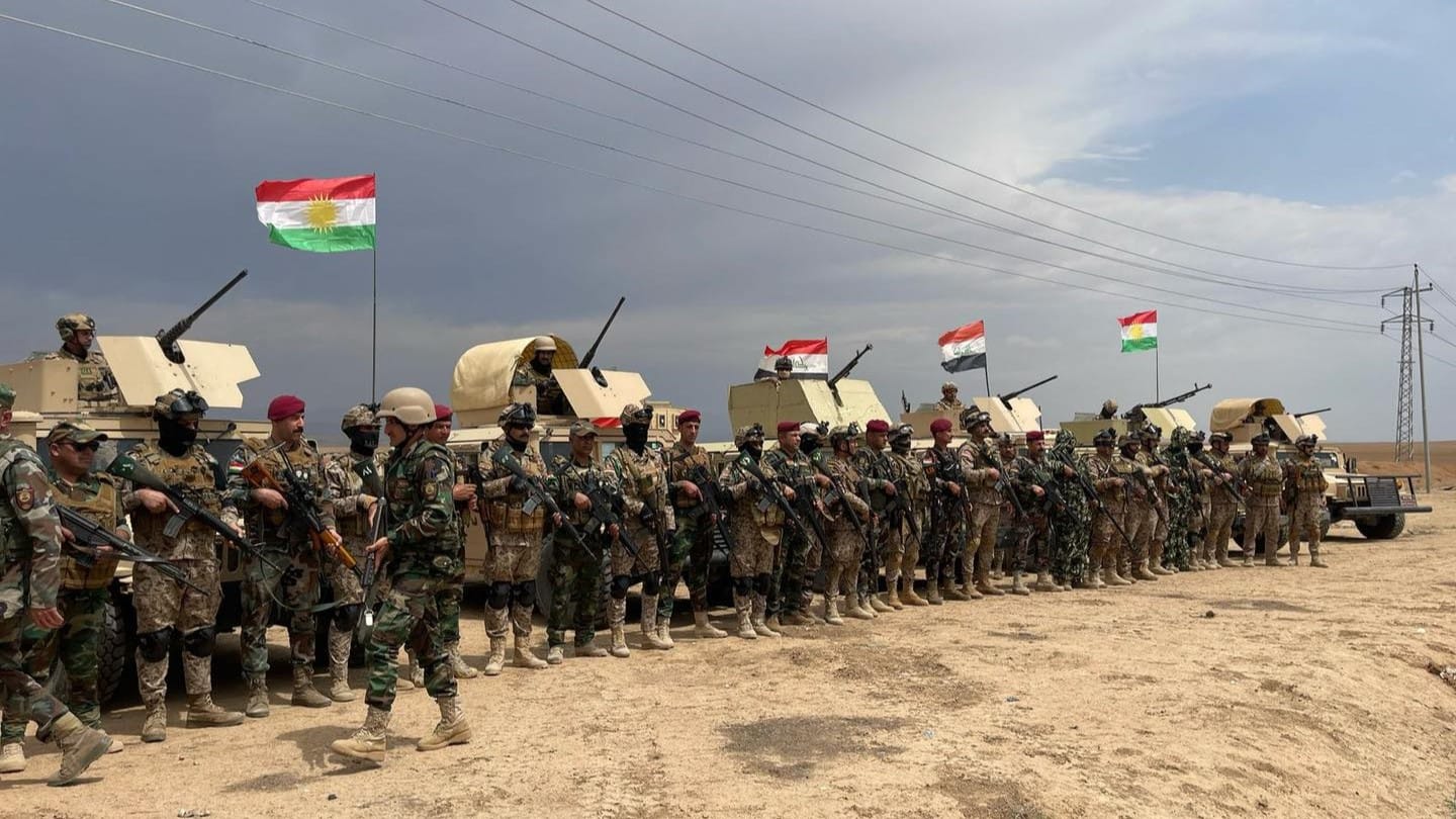 پێشمەرگە و سوپای عێراق ئۆپەراسیۆن لە دژی داعش دەکەن