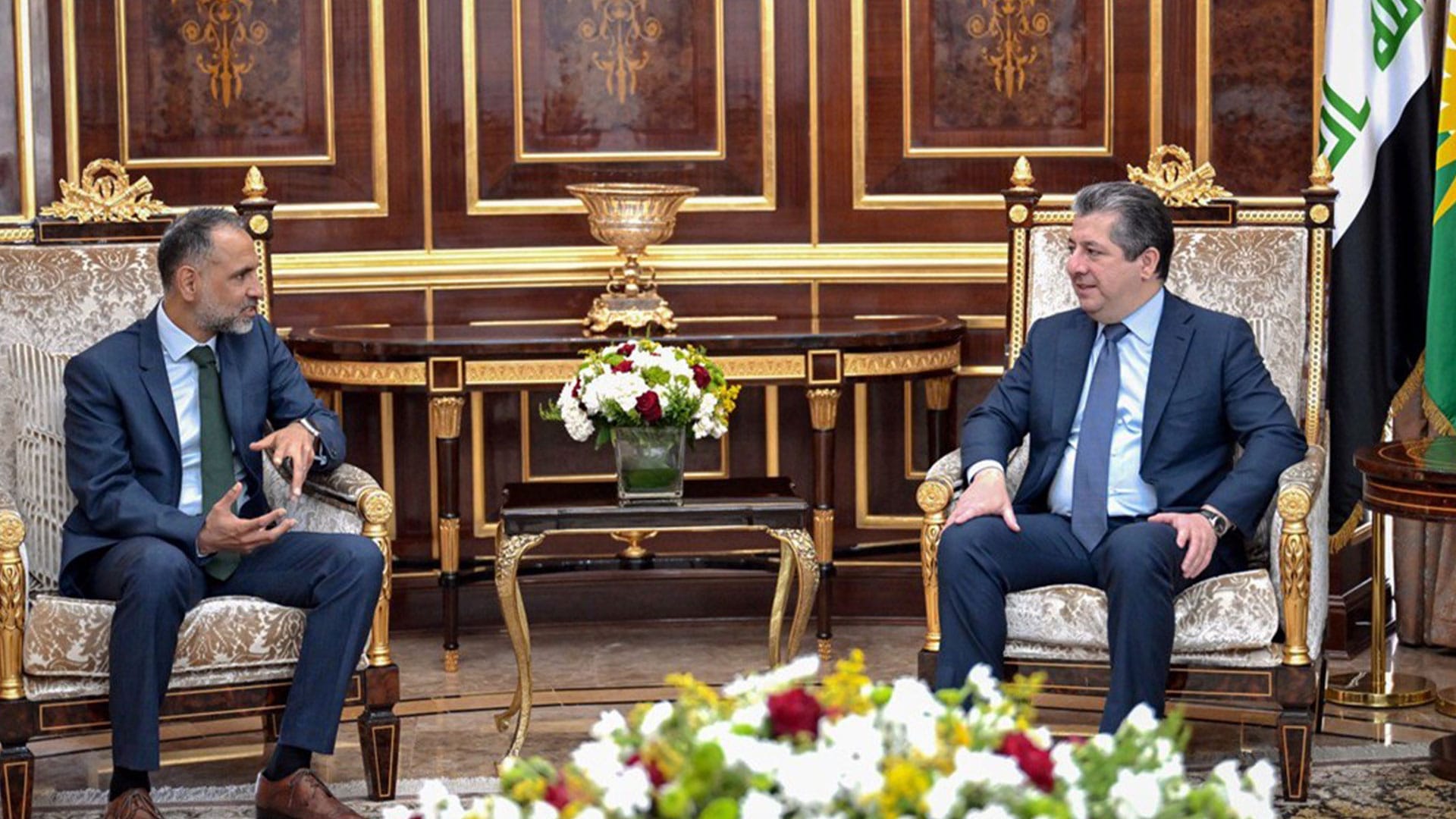 مەسرور بارزانی و باڵیۆزی نوێی بەریتانیا پرسی هەناردەکردنەوەی نەوتی کوردستان تاوتوێ دەکەن