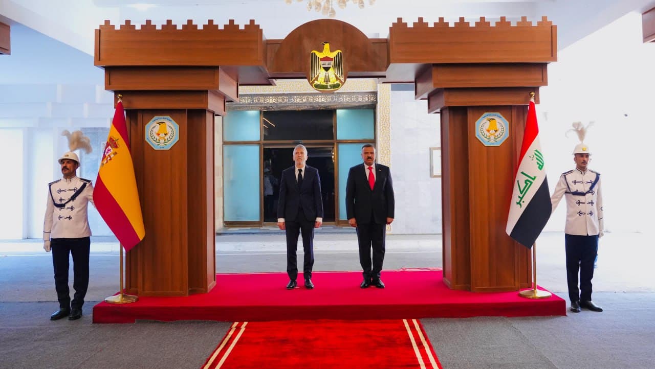 وەزیری ناوخۆی ئیسپانیا گەیشتە بەغدا