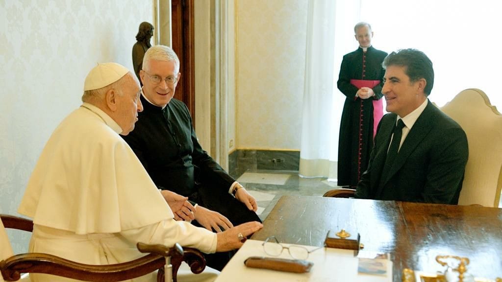 سەرۆکی هەرێمی کوردستان بەشداری مەراسیمی ماڵئاوایی لە پاپا دەکات