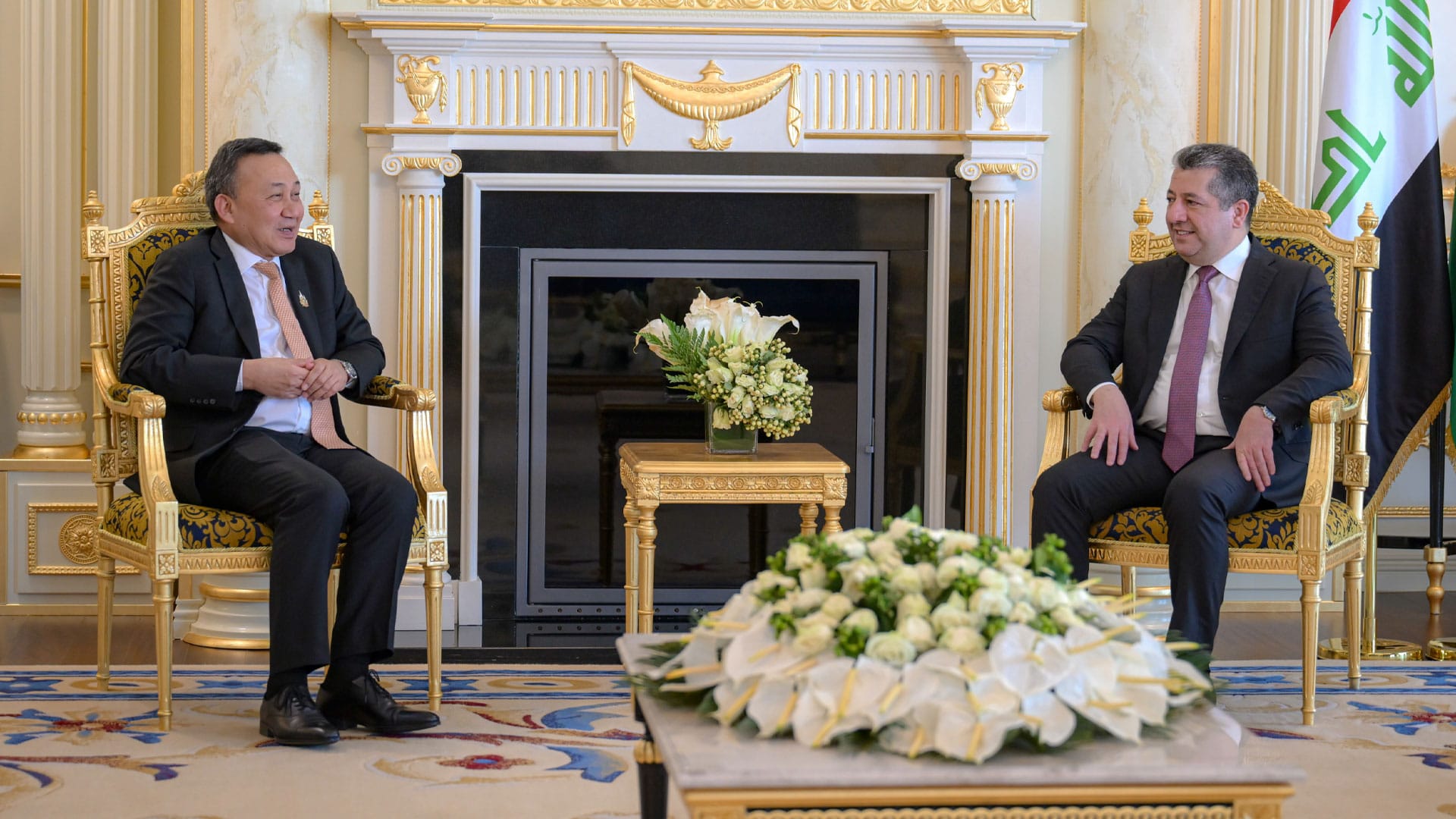 مەسرور بارزانی و شاندێکی تایلەند گفتوگۆ لەبارەی چەند پرسێکی تایبەت دەکەن