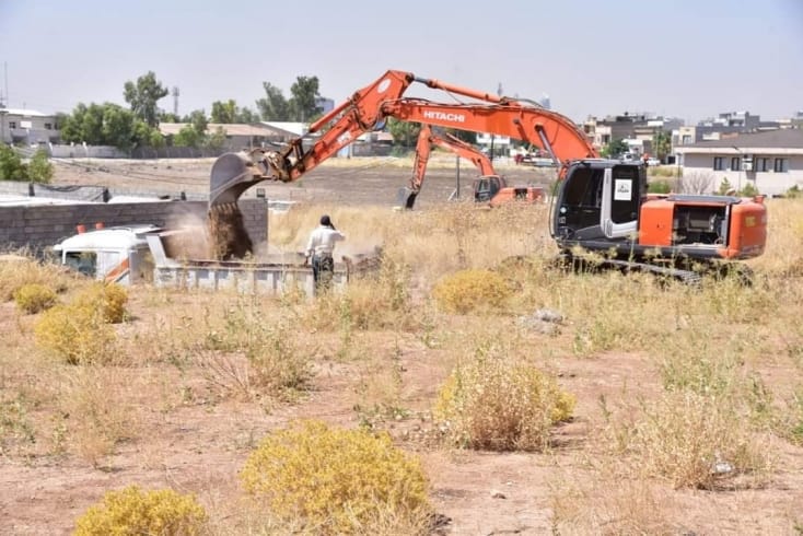 كارەكانی ڕێكخستنی شۆستە و شەقامە ناوخۆییەكانی قەرەبووی ڕەشكین دەستپێدەكات