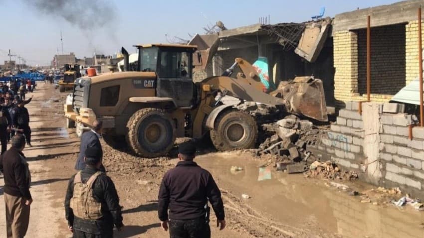 سەرکردەیەکی ڕەوتی شیعی ڕووخاندنی ماڵی هەژاران لە بەسرە بە دۆخی غەززە دەشوبهێنێت