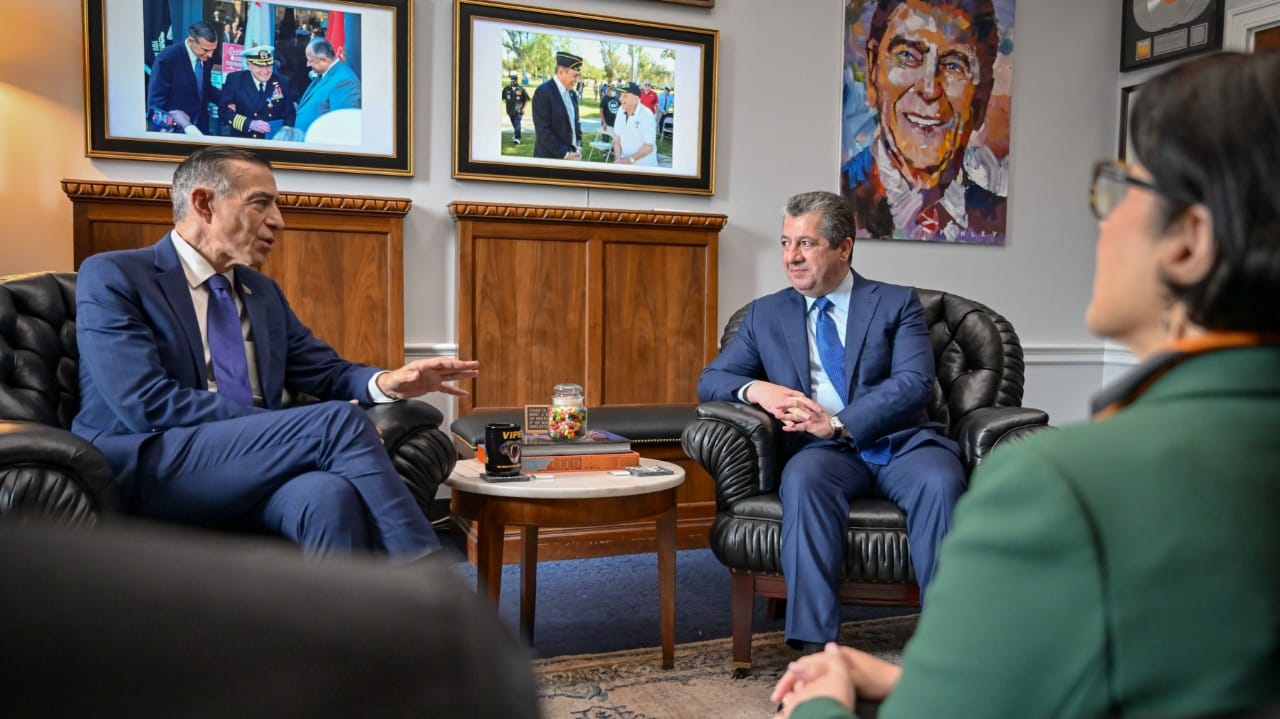 مەسرور بارزانی و کۆنگرێسمان دارێل ئیسا جەخت لە پتەوکردنی پەیوەندییەکان دەکەنەوە