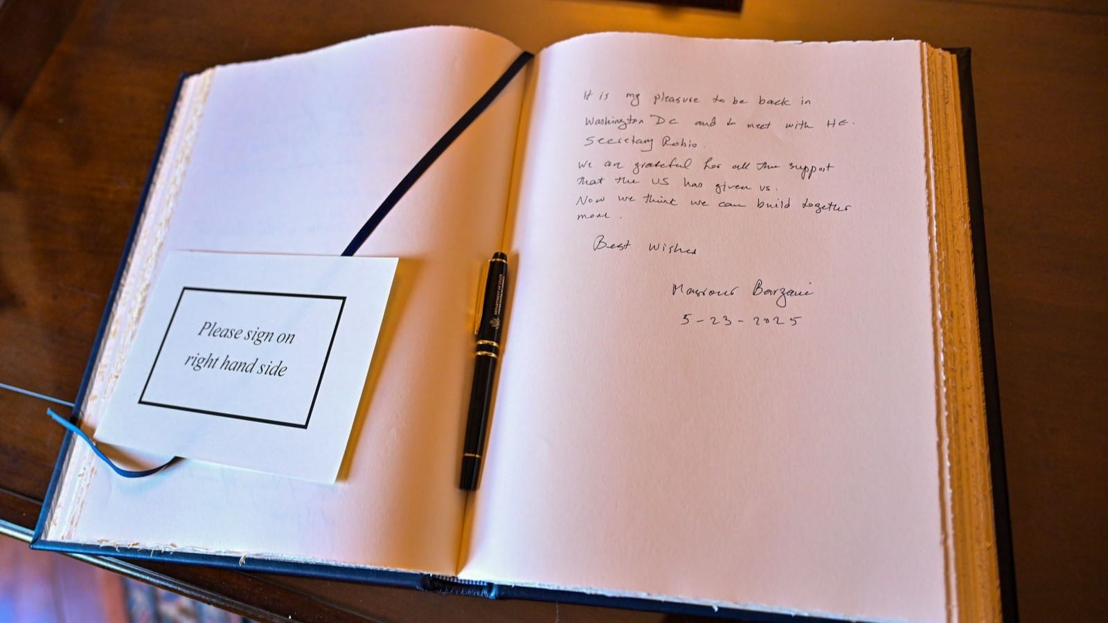 مەسرور بارزانی لە یاداشتنامەی وەزارەتی دەرەوەی ئەمریكا: دەتوانین بەیەكەوە شتی زیاتر بونیاد بنێین