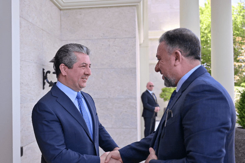 مەسرور بارزانی و خەمیس خەنجەر جەخت لە ناردنی شایستە داراییەکانی خەڵکی کوردستان دەکەنەوە