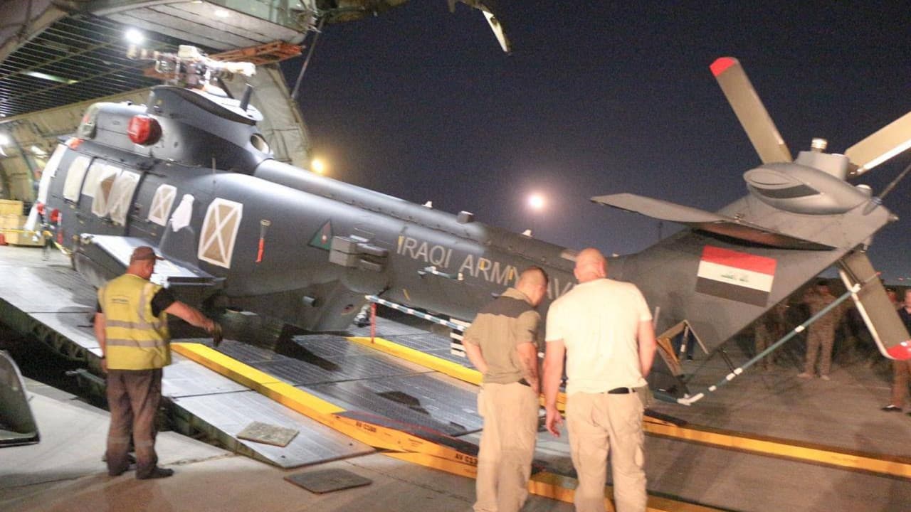 عێراق یەکەم کاروانی هێلیکۆپتەری 'کاراکاڵ'ـی فەرەنسی بەدەست گەیشت