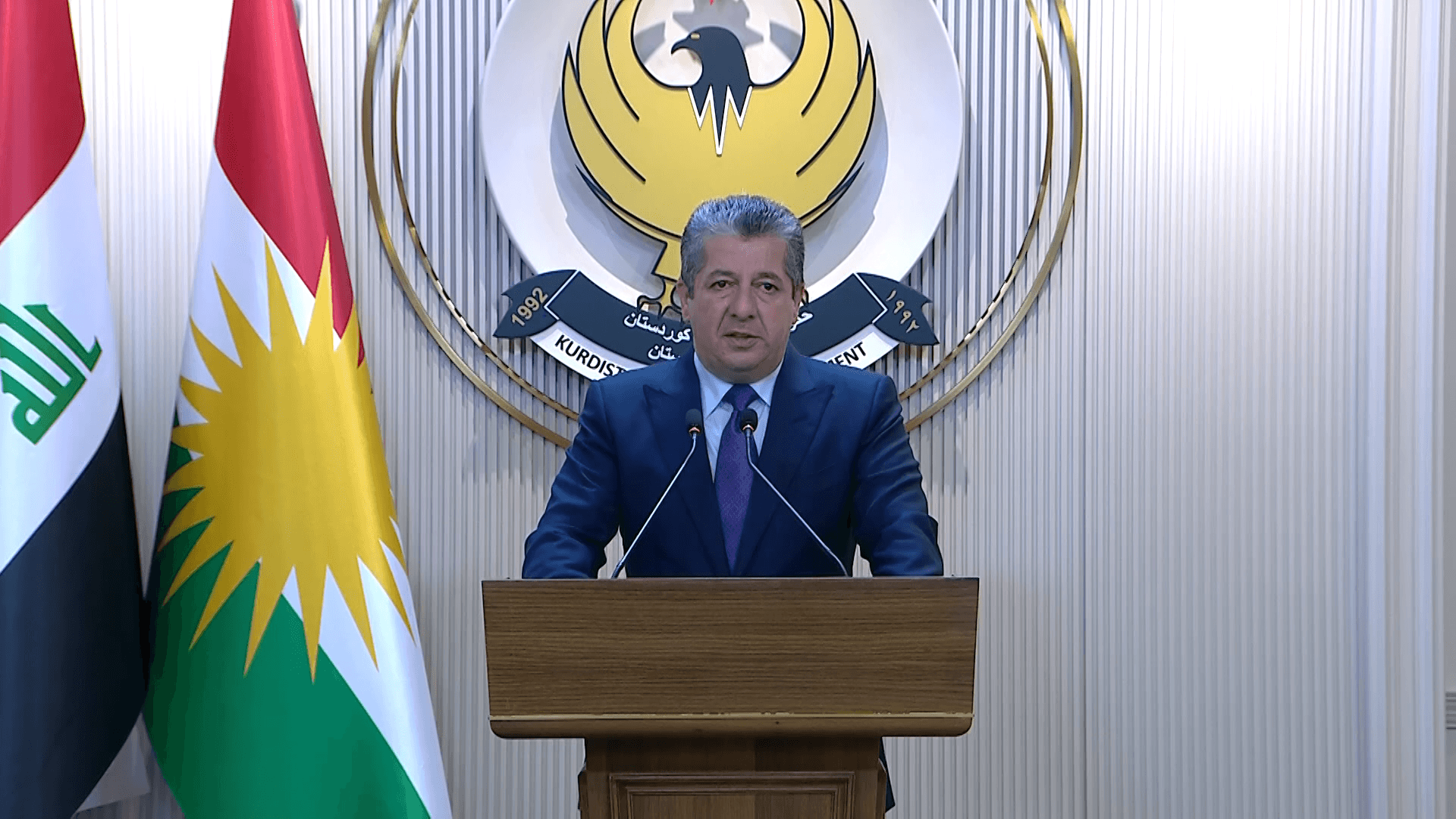 سەرۆکوەزیران مەسرور بارزانی: ڕاگرتنی هەناردەی نەوت 25 ملیار دۆلار زیانی هەبووە