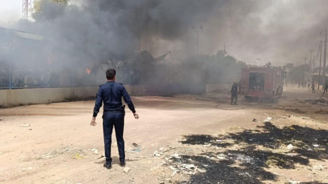 ئاگر لە سەنتەری ڕاهێنانی کەمپی گەویلان دەکەوێتەوە