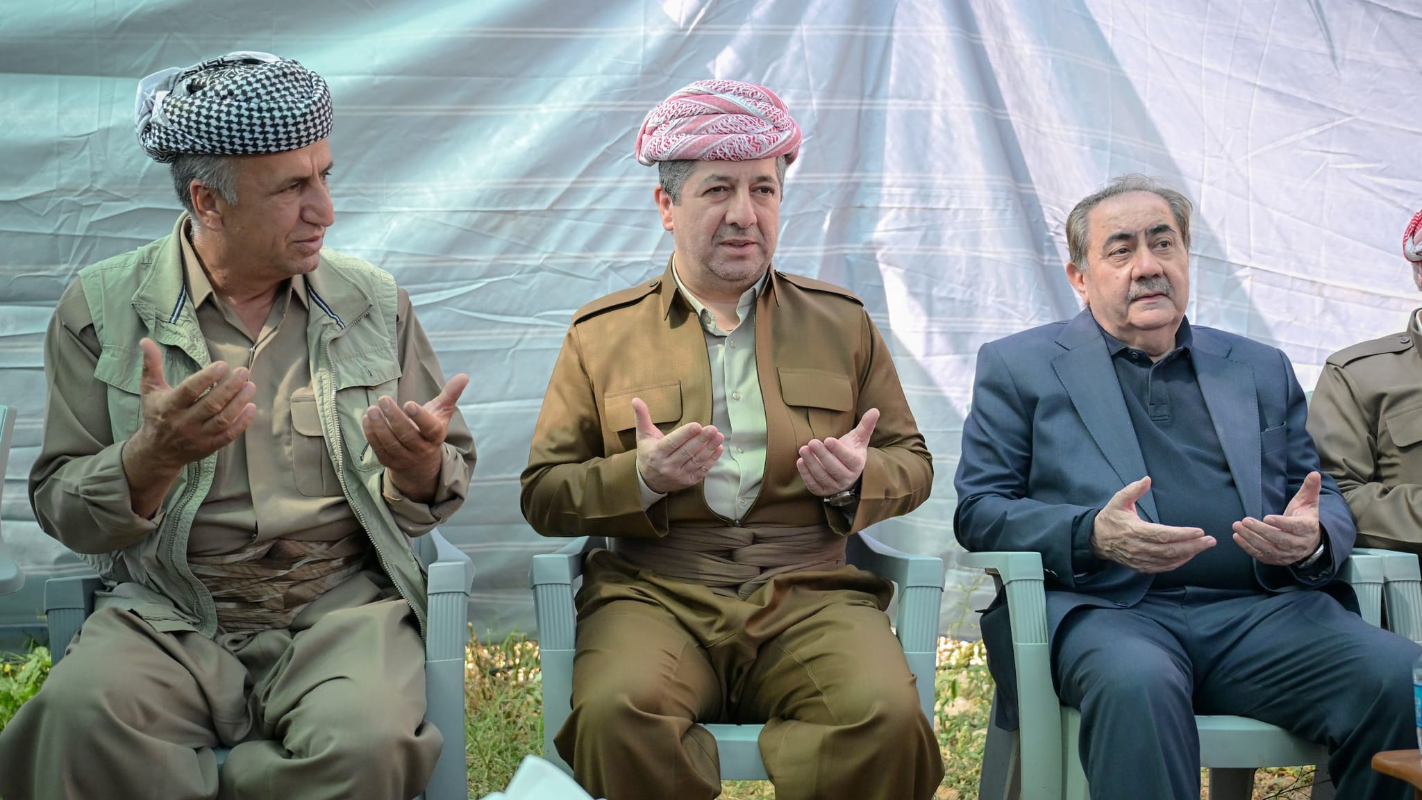 مەسرور بارزانی بەشداری لە پرسەی تێكۆشەرێكی ناسراوی بادینان دەكات