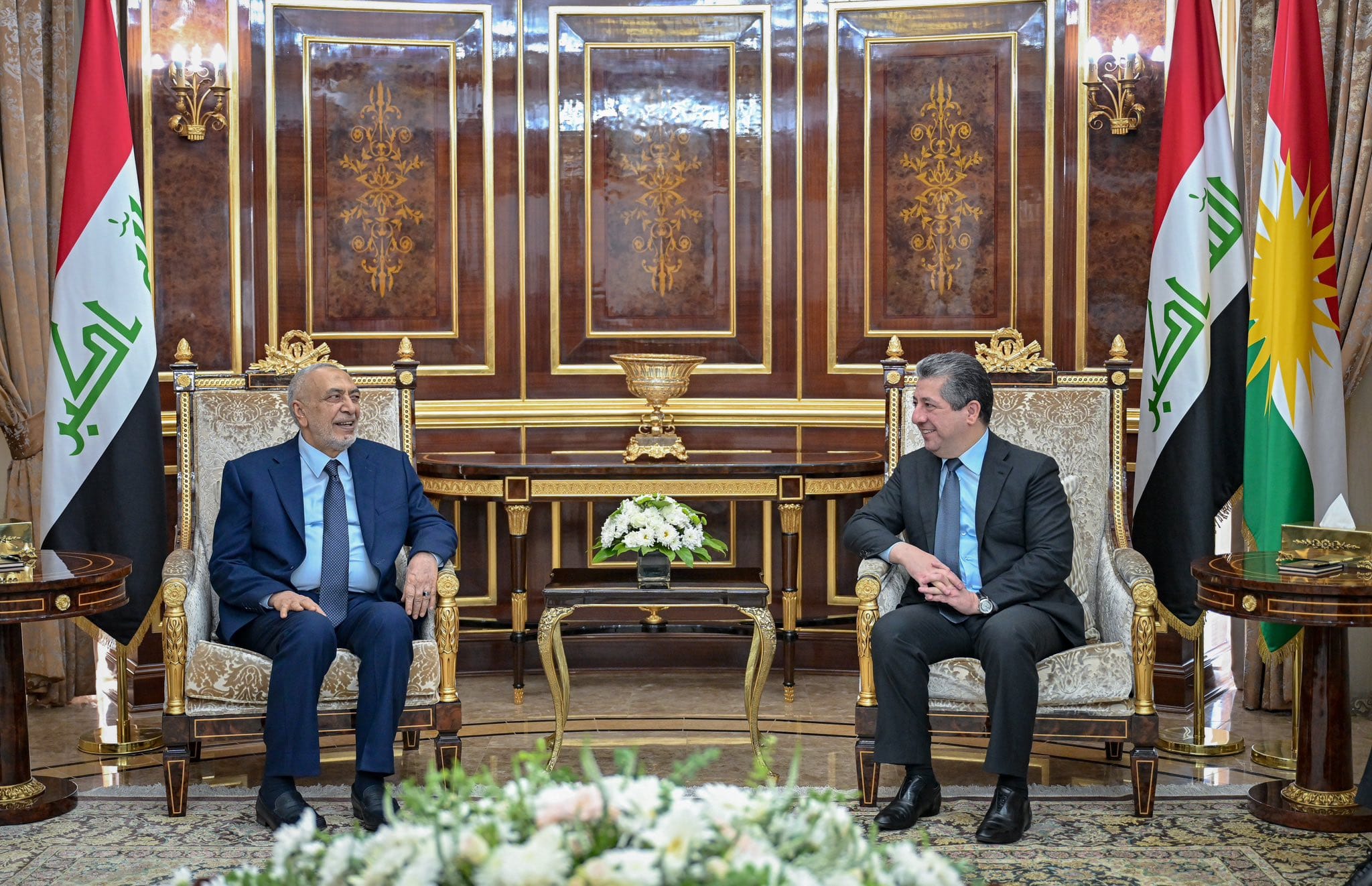 لێدوانی مەسرور بارزانی و سەرۆکی ئەنجوومەنی نوێنەران لەبارەی مووچە